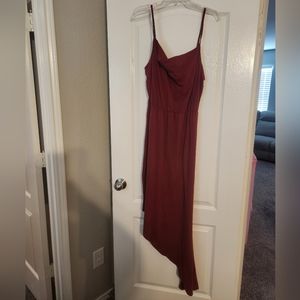 REBDOLLS asymmetrical hem midi dress, Size 1X